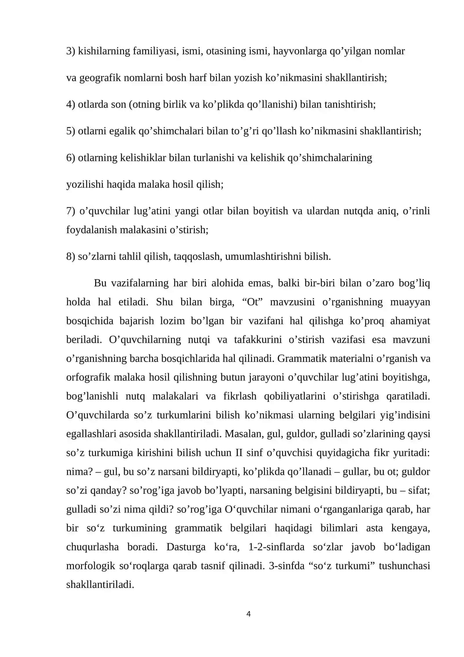 Ot so‘z turkumini o‘rganish jarayonida o‘quvchilar nutqini o‘stirish 4
