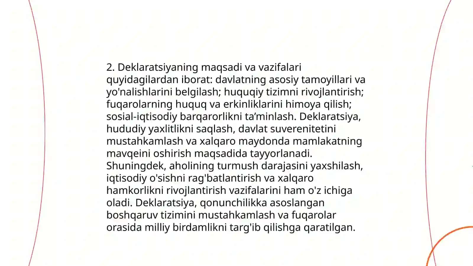 Qohira Deklaratsiyasi tarixi va mazmuni 4