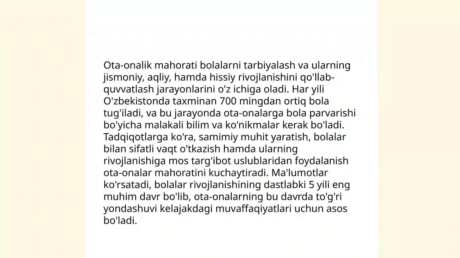 Oilada tarbiya masalalari 4