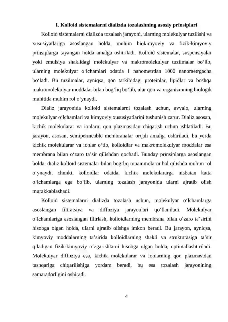 Kolloid sistemalar va dializ 4