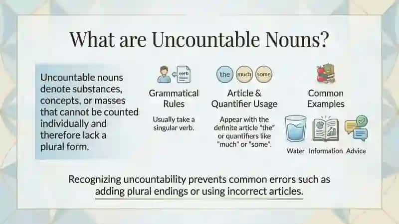Countable vs uncountable nouns 4