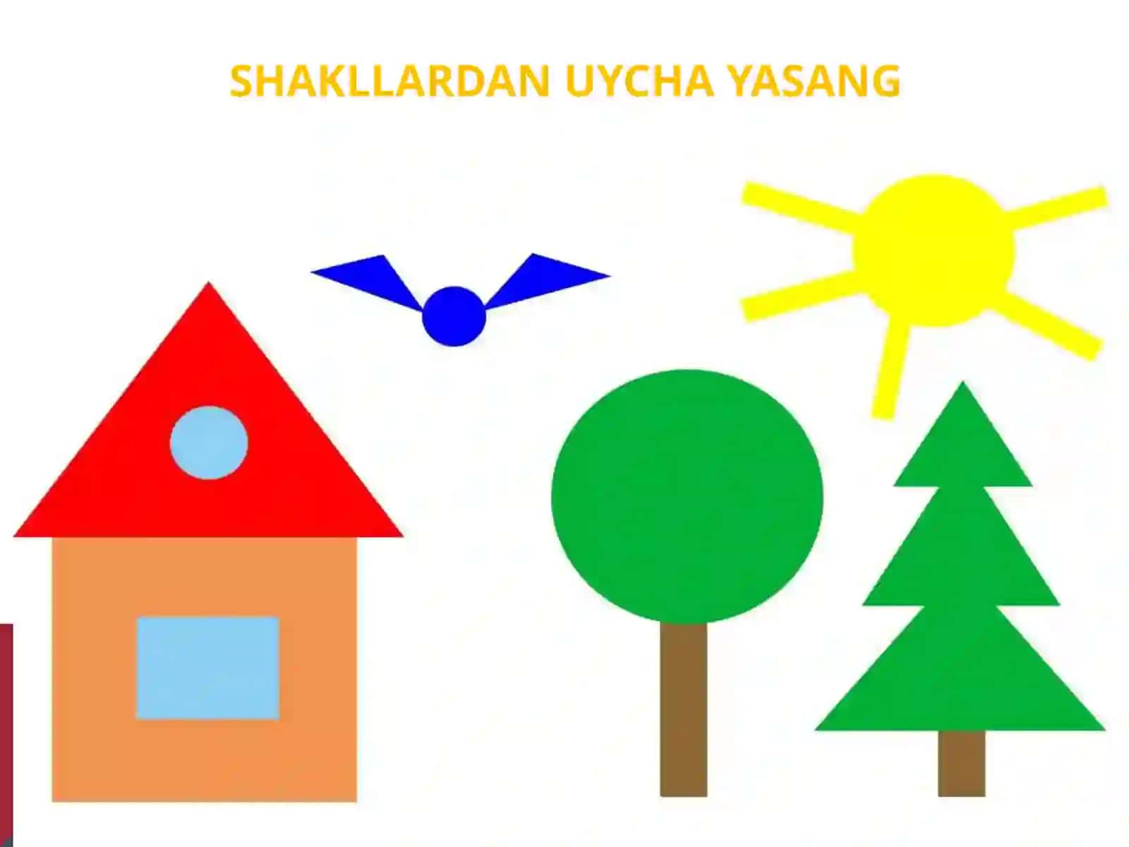 Sodda geometrik shakllar yordamida yasash 4