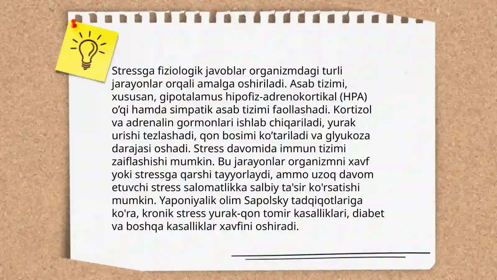 Psixologik stressning sabablari 4