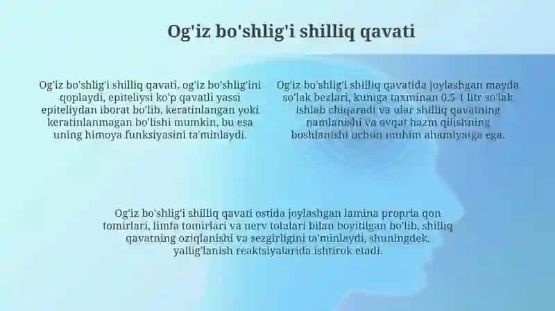 Ogʻiz boʻshligʻi a'zolari 4