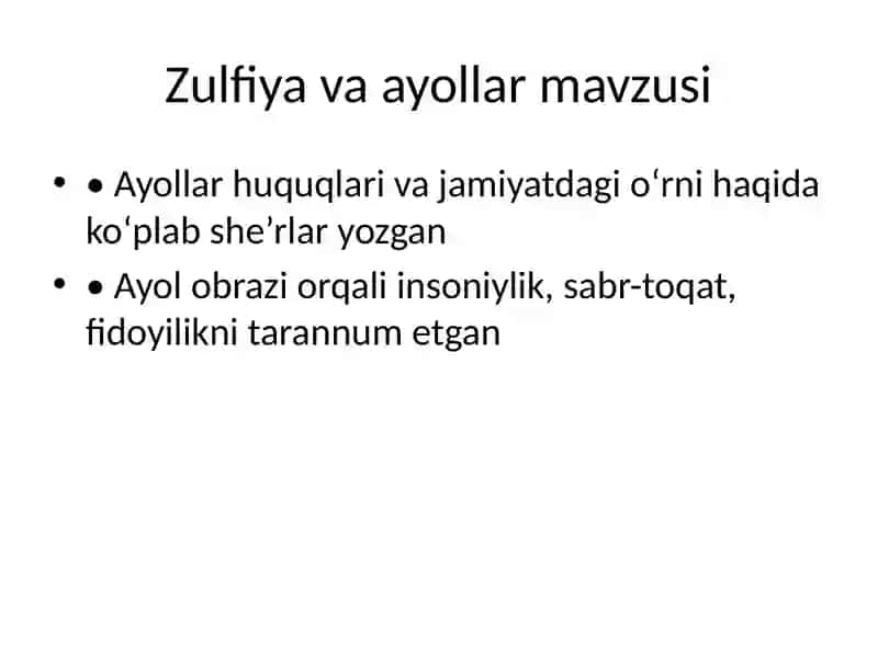 Zulfiya 4