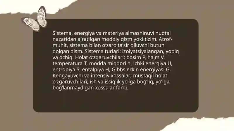 Termodinamika. Termodinamika qonunlari 4