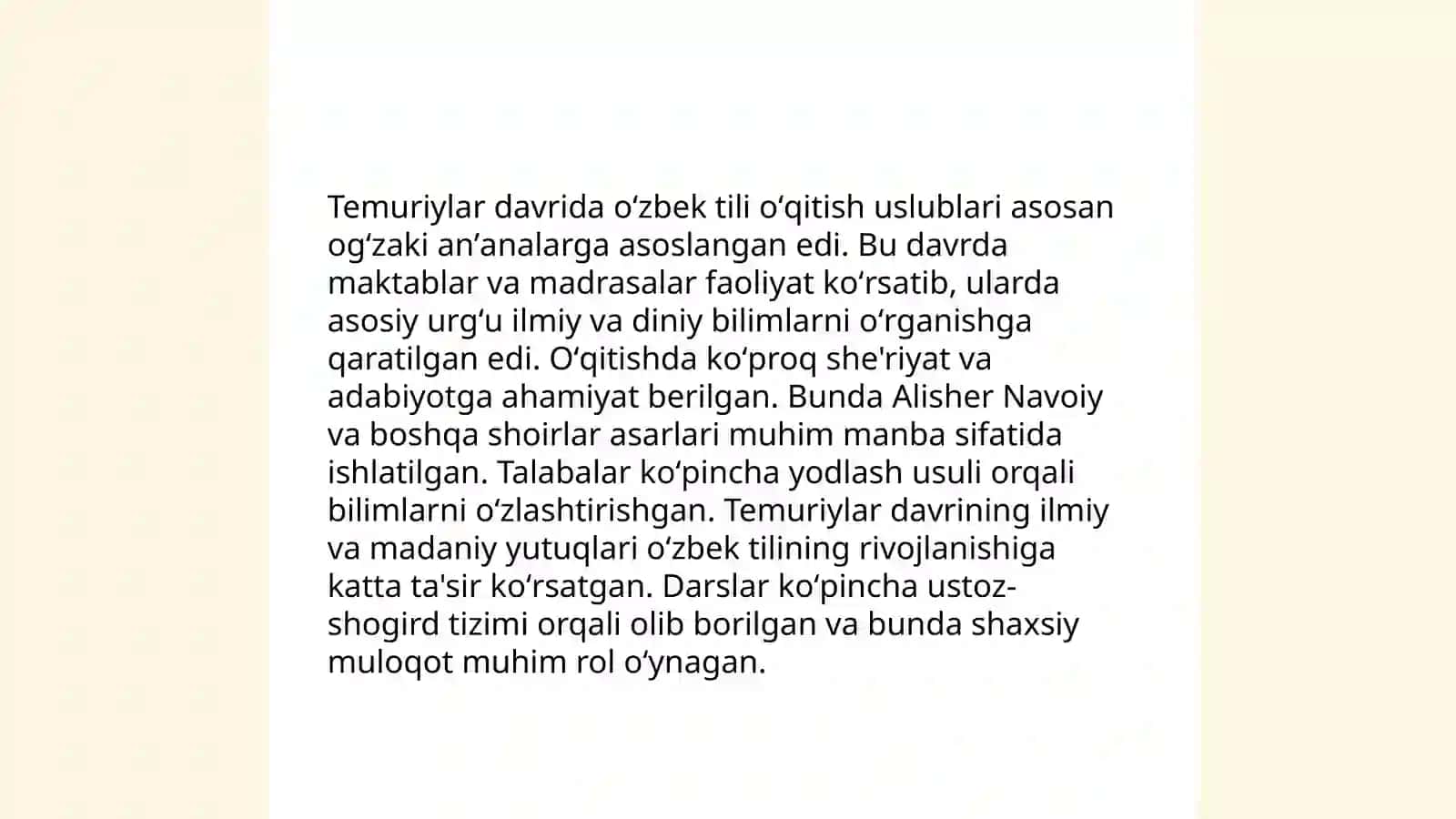 O‘zbek tili o‘qitish metodikasining tarixiy shakllanishi 4