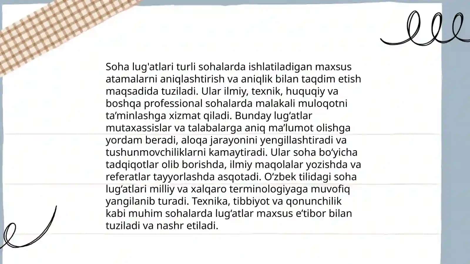 Soha lug'atlari haqida maʼlumot 4