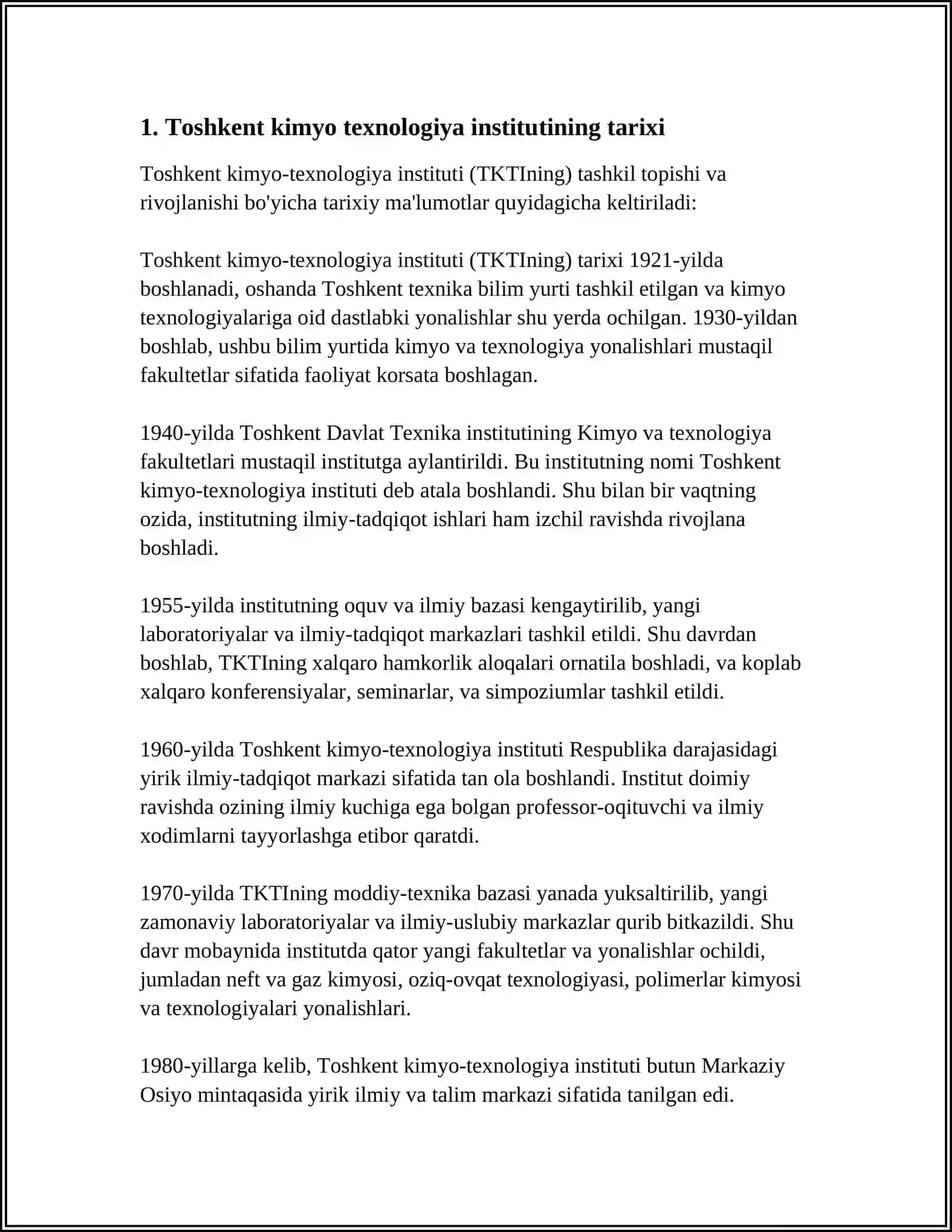 Toshkent Kimyo Texnologiya Instituti Yangiyer Filiali 4