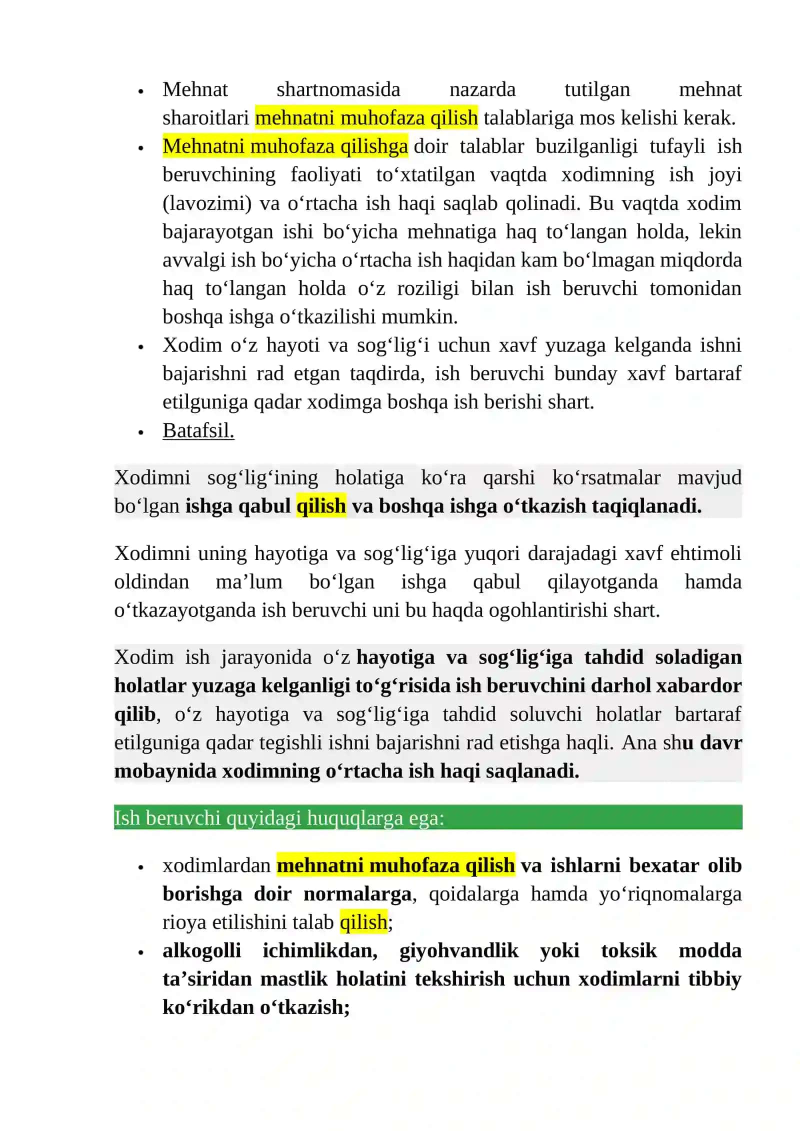 Mehnatni muhofaza qilish 4