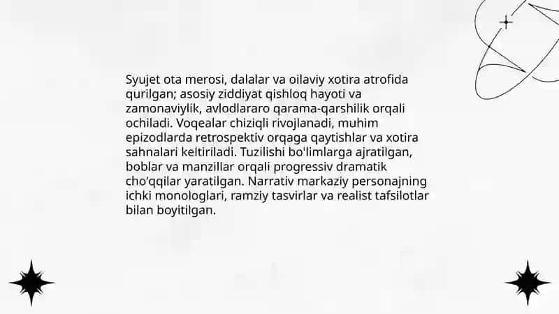 Otamdan qolgan dalalar 4