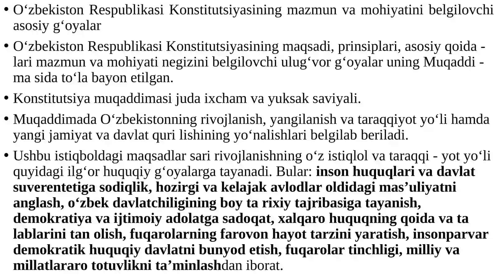 Konstitutsiyaning qabul qilinishi va unda aks etgan xususiyatlar 4