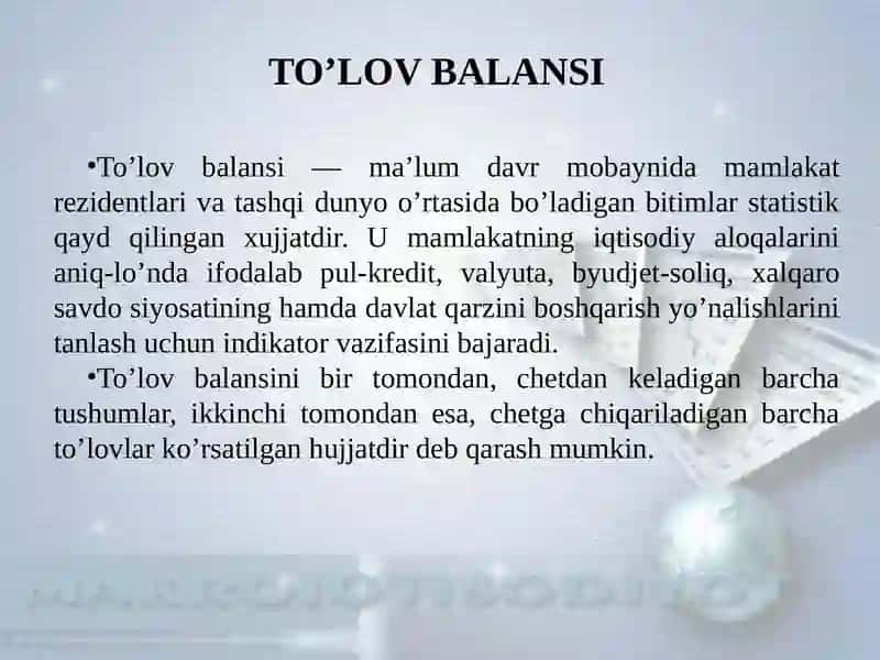 TO’LOV BALANSI 4