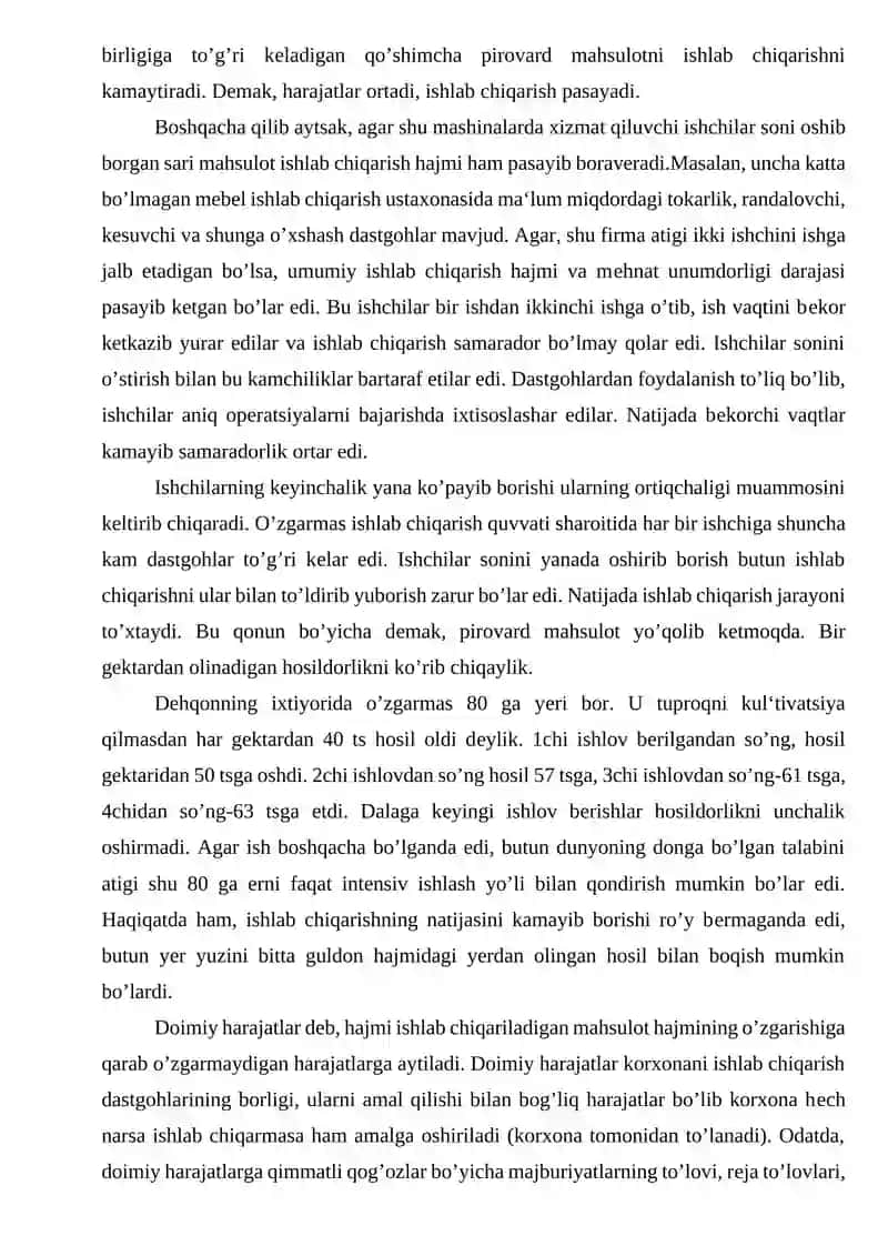 Ishlab chiqarish harajatlari 4