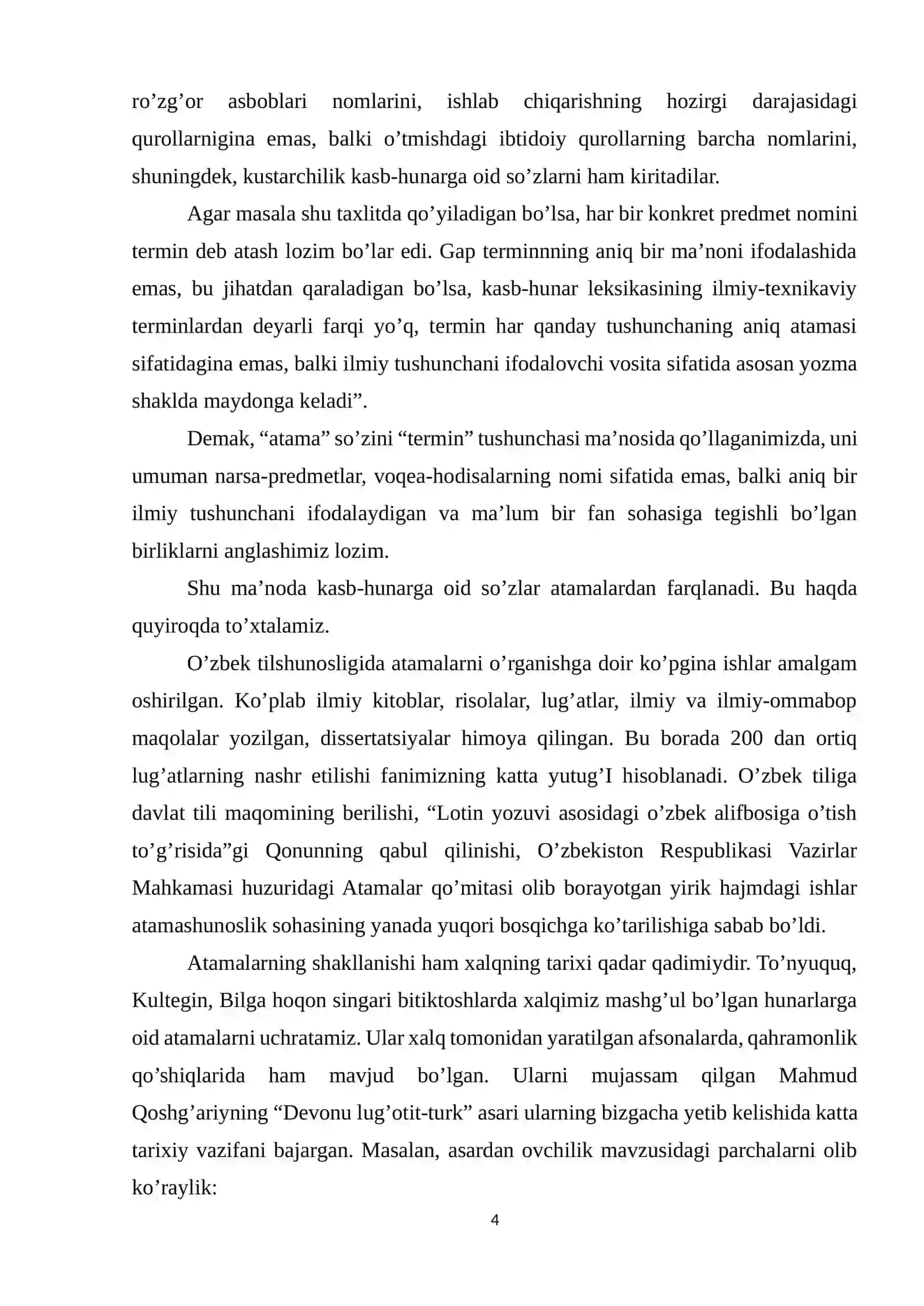 atamalar va ularning vujudga kelishi 4