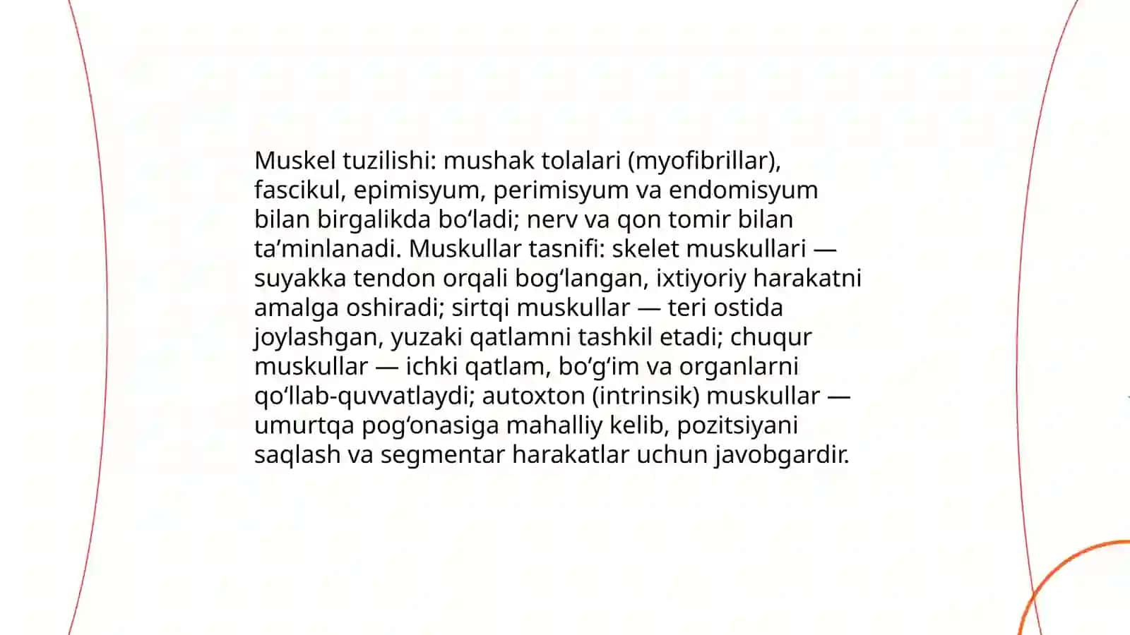 Mialogiya faniga kirish. Koʻkrak muskullari va fastsiyalari 4