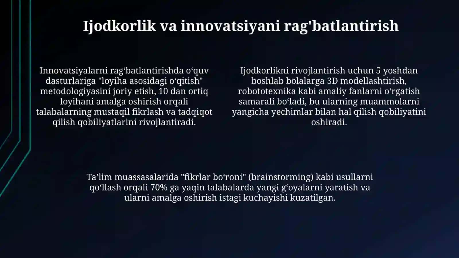 Таълимнинг глобал миқёсдаги мақсади 4