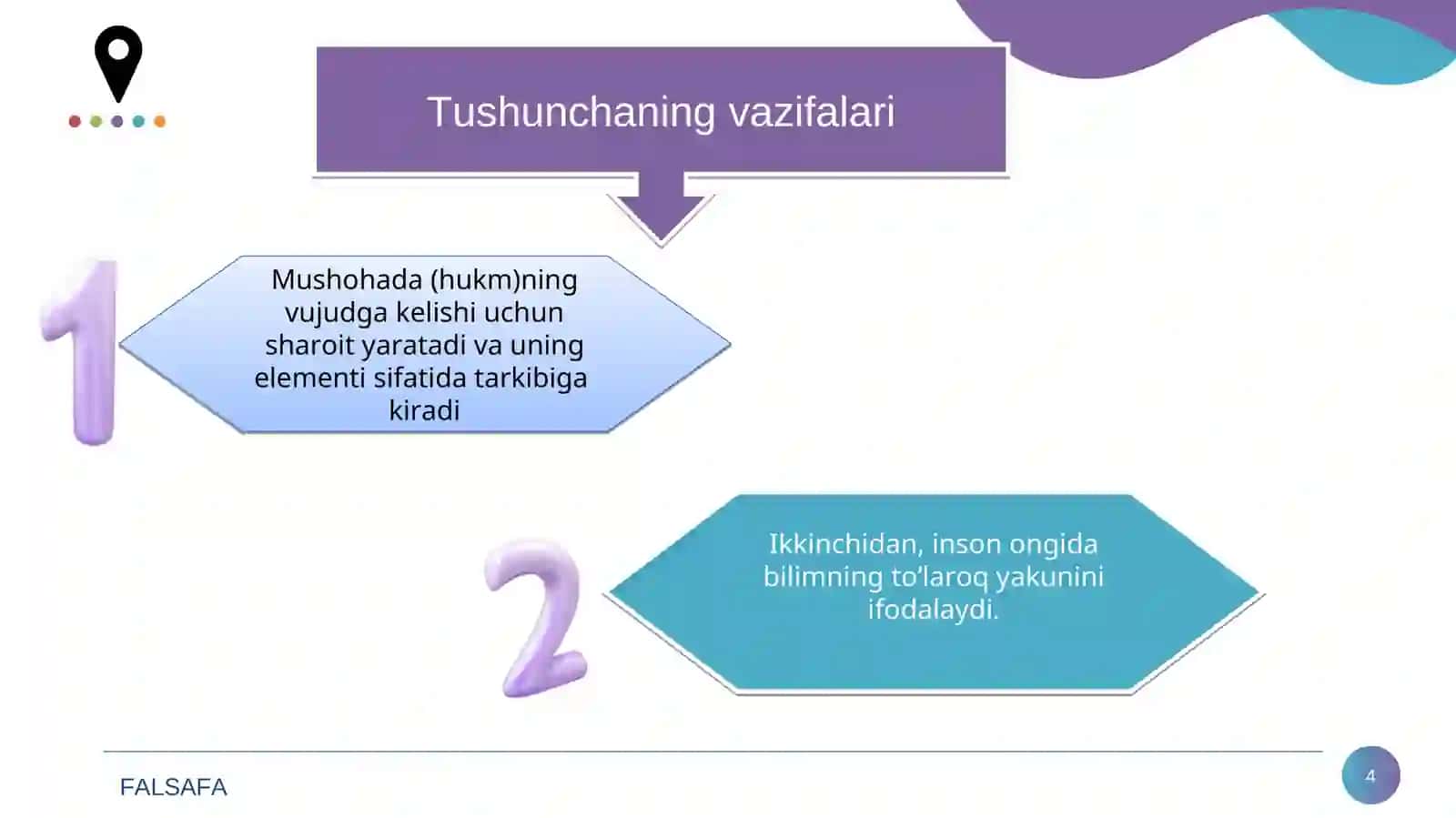 TAFAKKUR SHAKLLARI  TUSHUNCHA, HUKM VA XULOSA 4