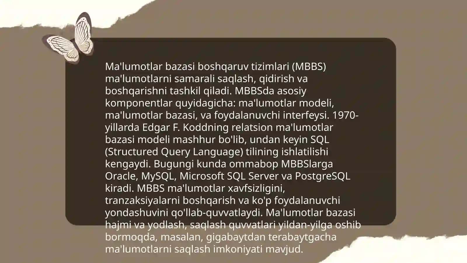 Axborotni saqlash saralash va qidirish texnologiyasi 4