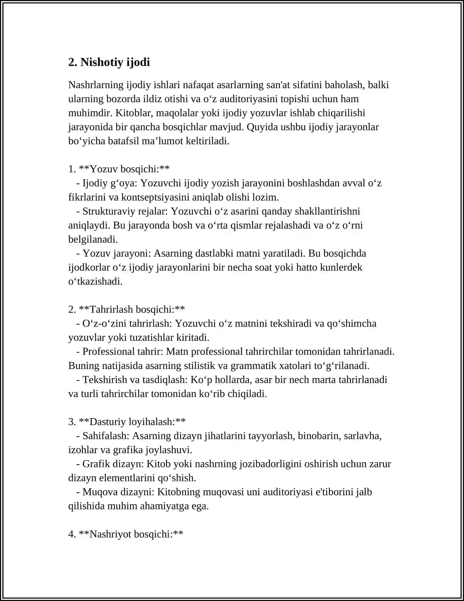 MUSTAQIL ISH Mavzu: NISHOTIYNING HUSN VA DIL DOSTONIGA ANNOTASIYA 4