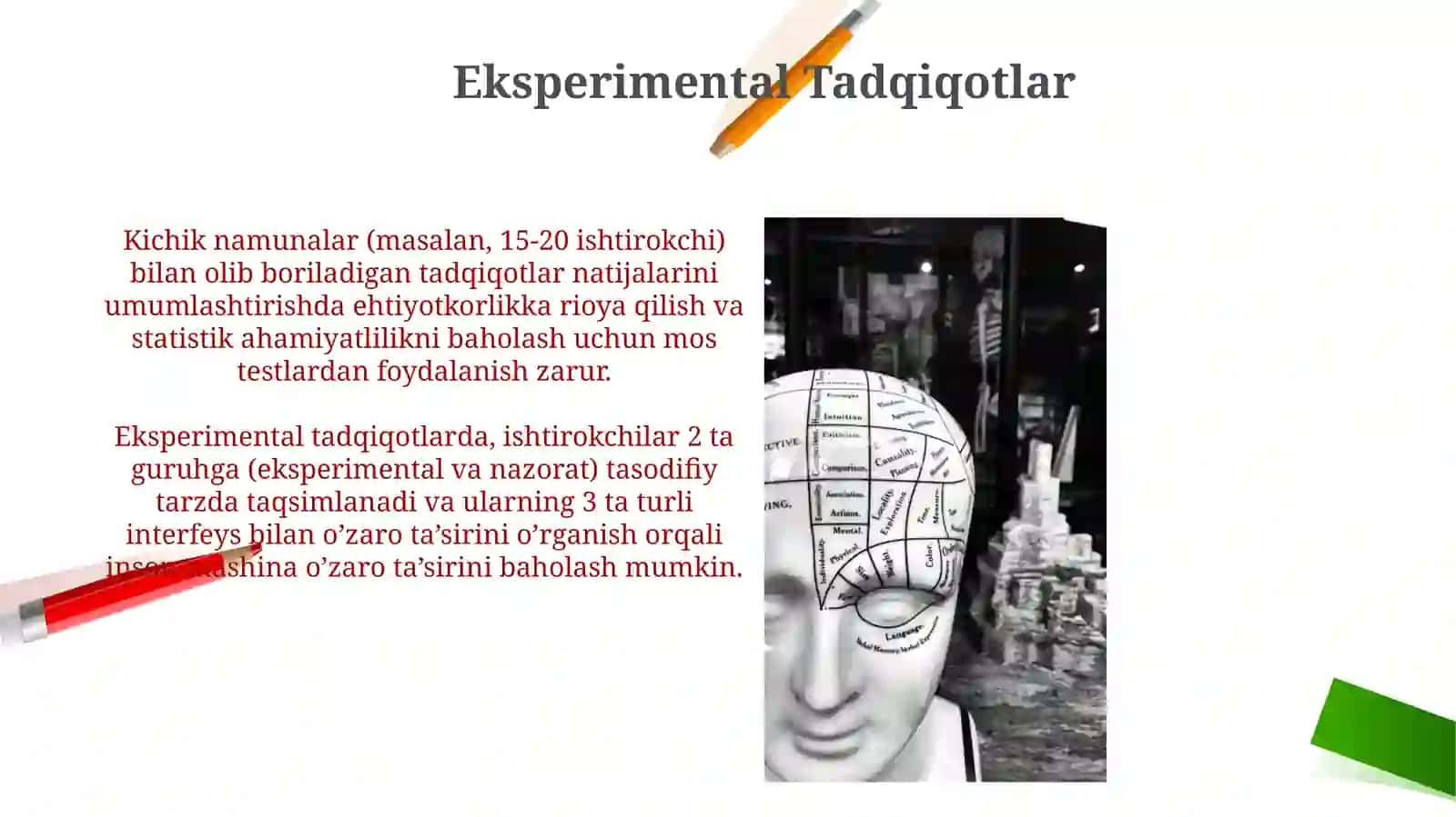 Muhandislik psixologiyasining tadqiqot metodlari 4