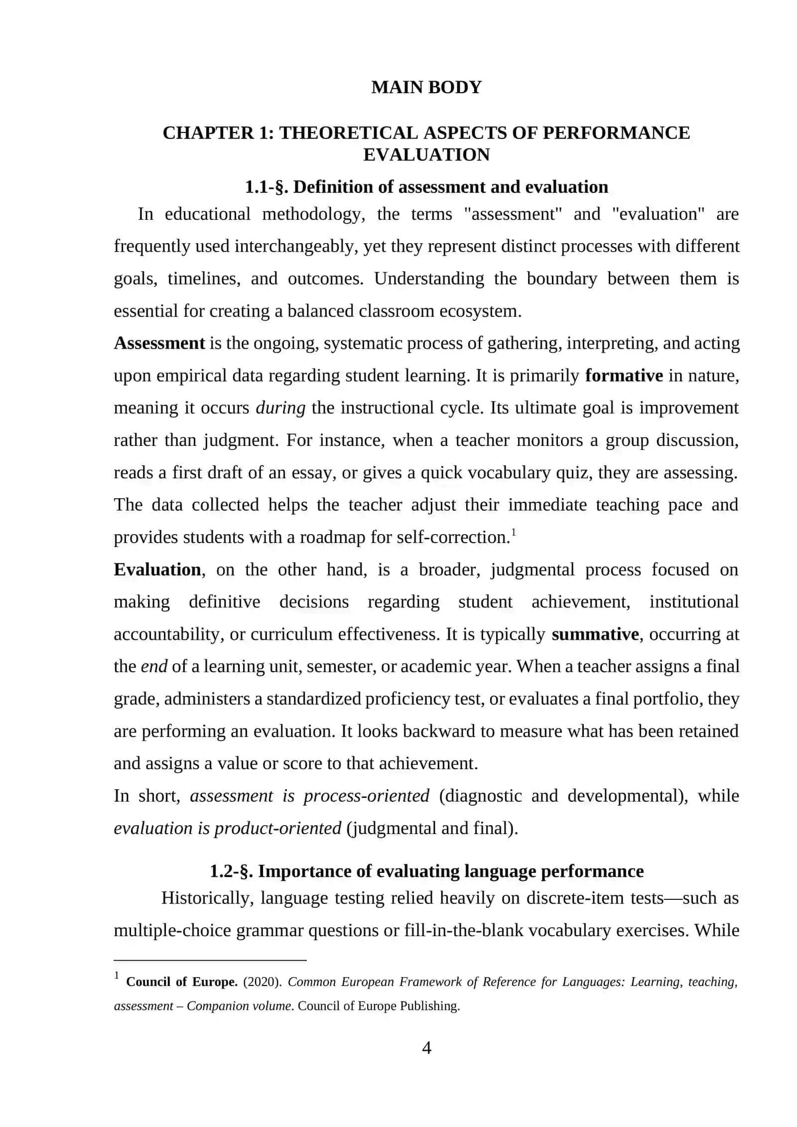 Evaluating Written and Oral Performance in the Classroom 4