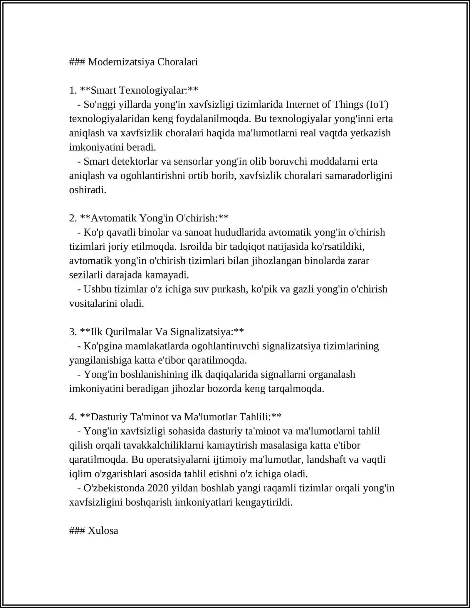 DAVLAT YONG'IN XAVFSIZLIGI XIZMATIDA AMALGA OSHIRILAYOTGAN ISLOHOTLAR 4