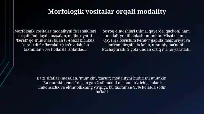 Grammatik manoli ifodalovchi vositalar 4
