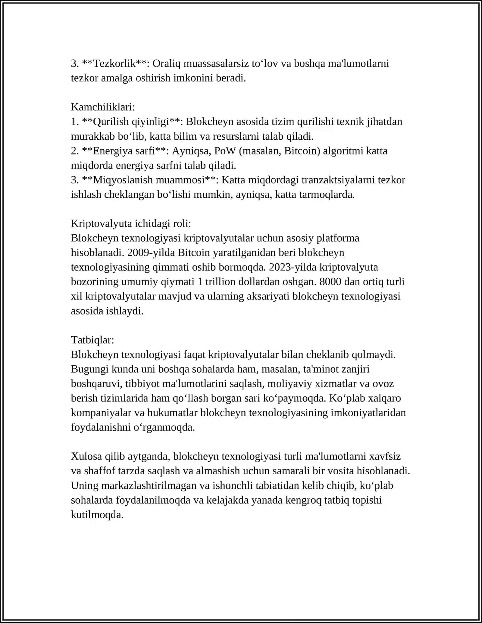 BLOCKCHAIN VA KRIPTOVALYUTA TEXNOLOGIYASI 4