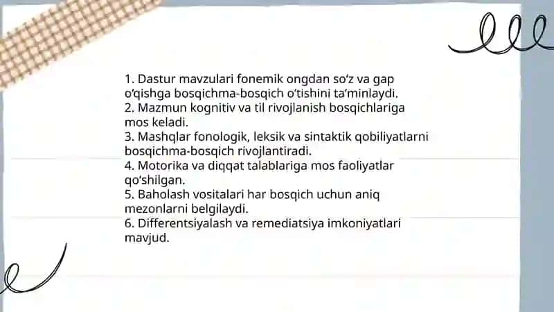 Boshlangʻich sinfda oʻqish savodxonligi dasturini tahlil qilish 4