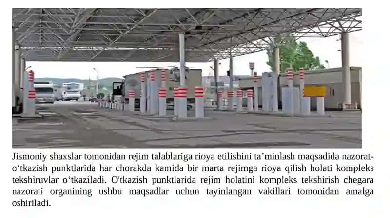CHEGARADAN O’TISH JARAYONLARI 4