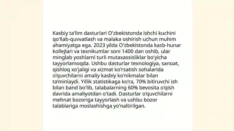 Kasbga oid adabiyotlar annotasiyasi 4