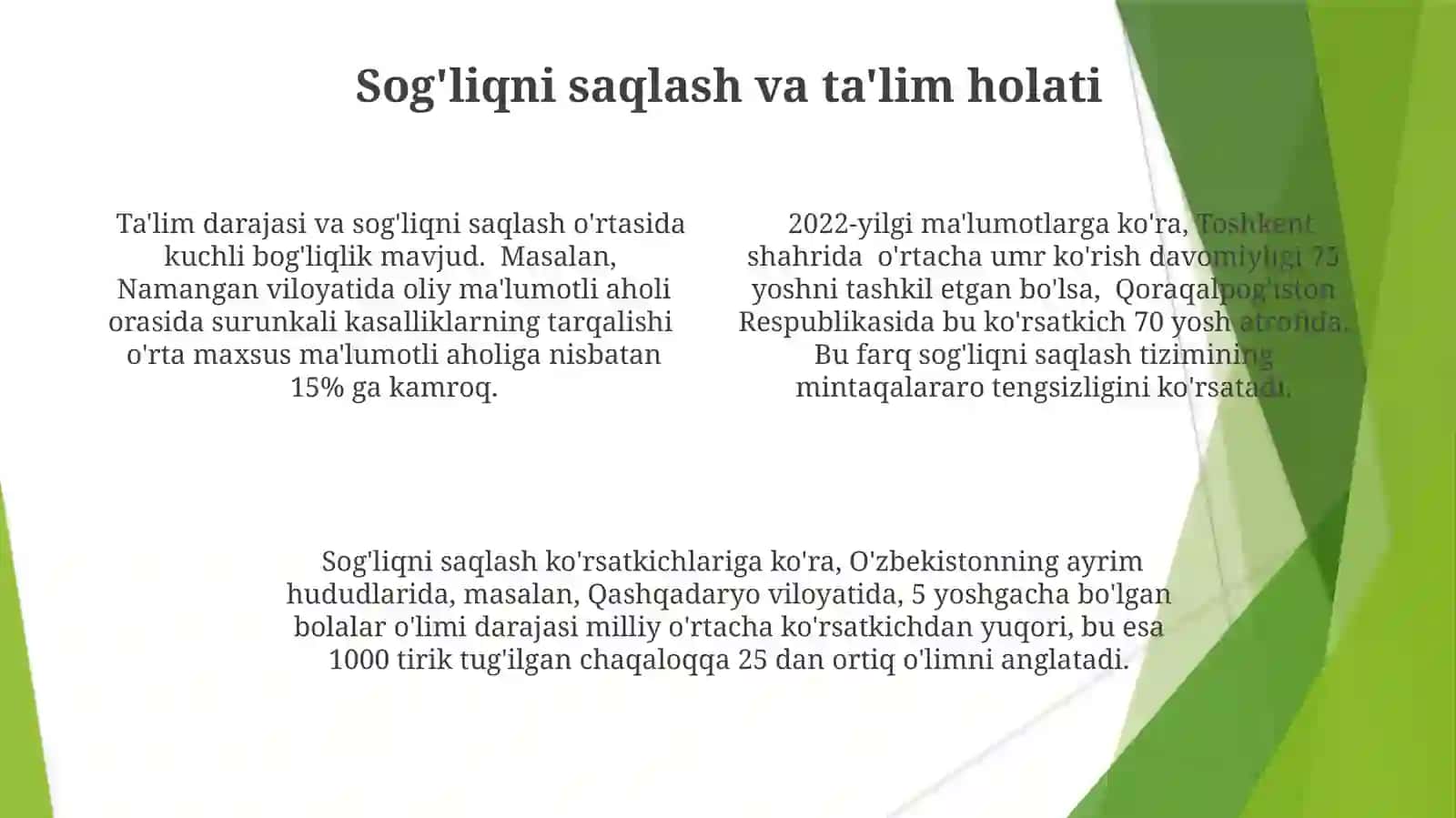 Aholiturmush darajasi va uning o'lchovlari 4