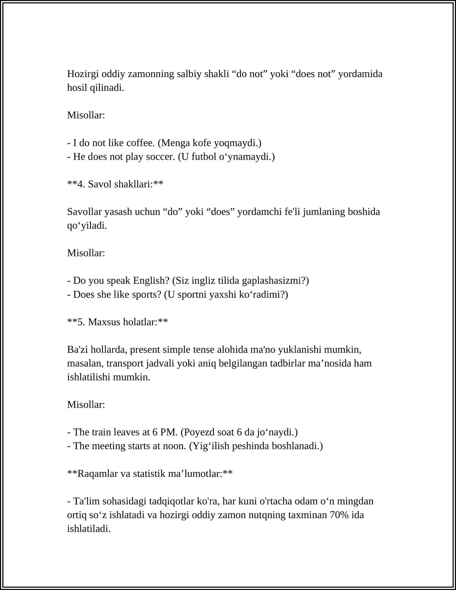 PRESENT SIMPLE PRESENT CONTINIOUS.STATIVE VERBS 4
