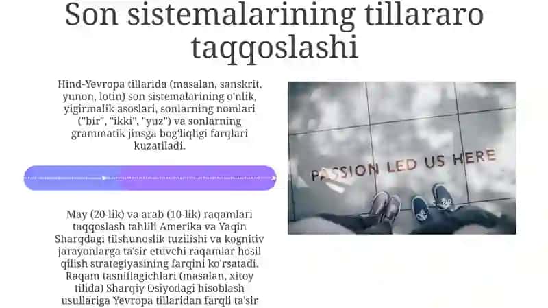 Ona tili darsligida son so'z turkumi haqida 4