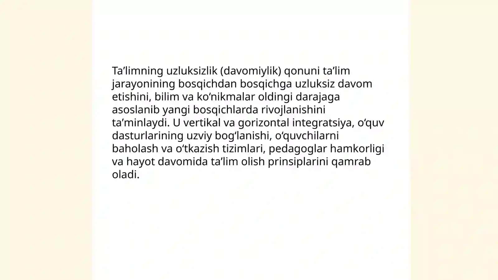 Taʼlim qonuniyatlari 4