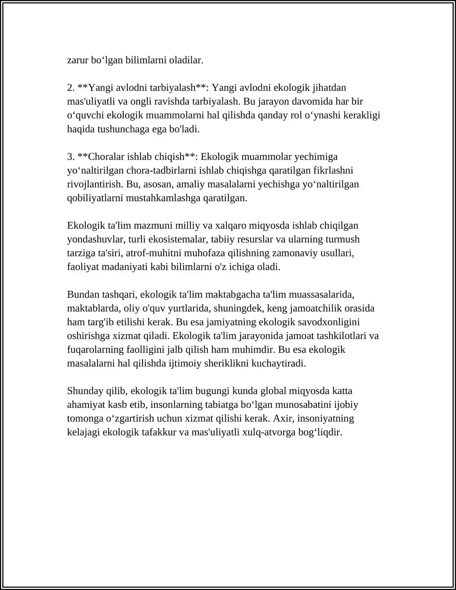 EKOLOGIK TA'LIM VA UNING BOSQICHLARI 4