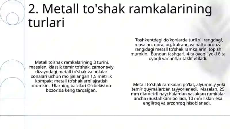 Metall to'shak ramkalar 4
