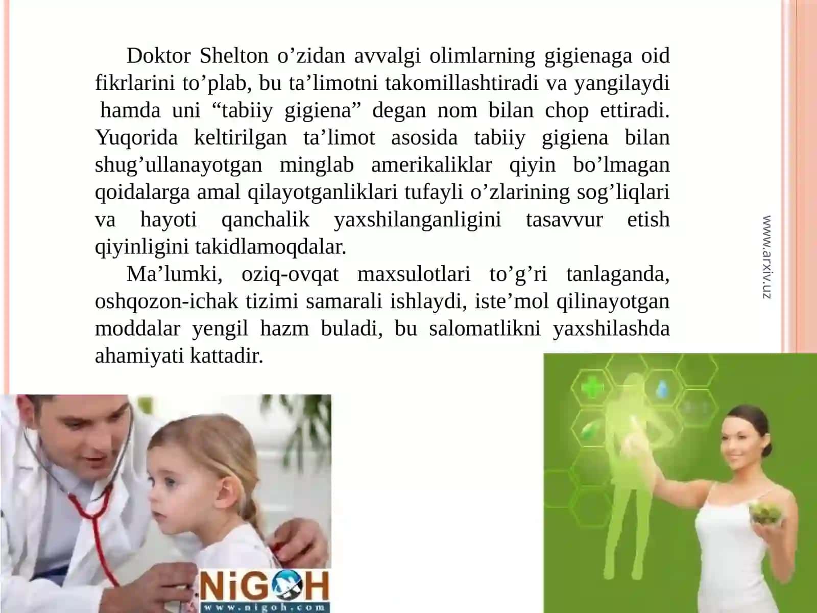 TO’G’RI  OVQATLANISH 4
