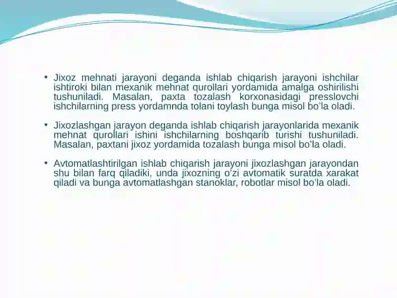 Mehnatning usullarini takomillashtirish 4