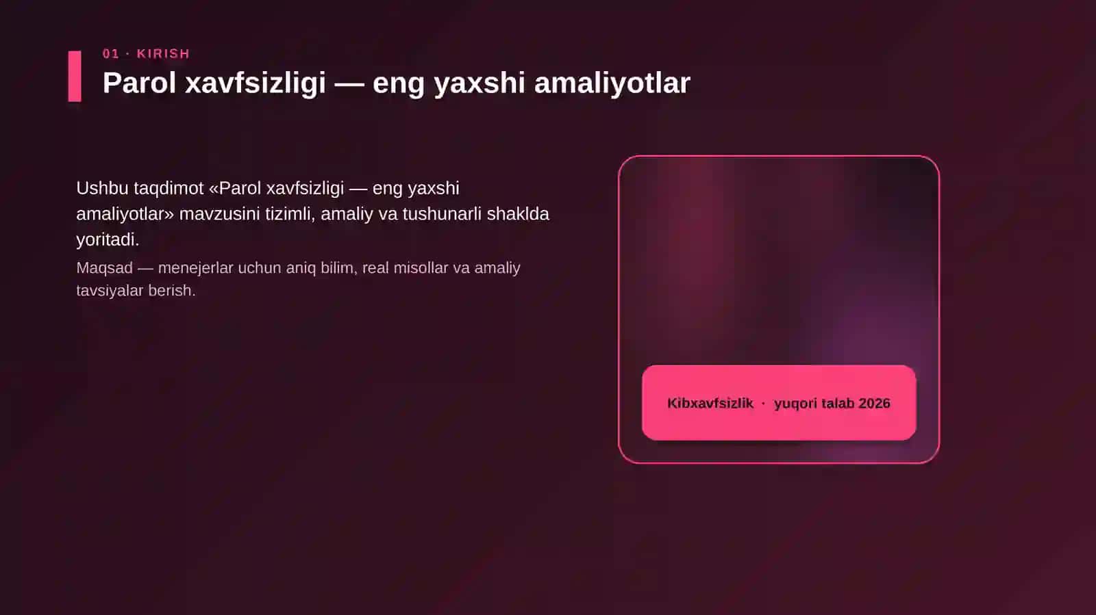 Parol xavfsizligi — eng yaxshi amaliyotlar 4