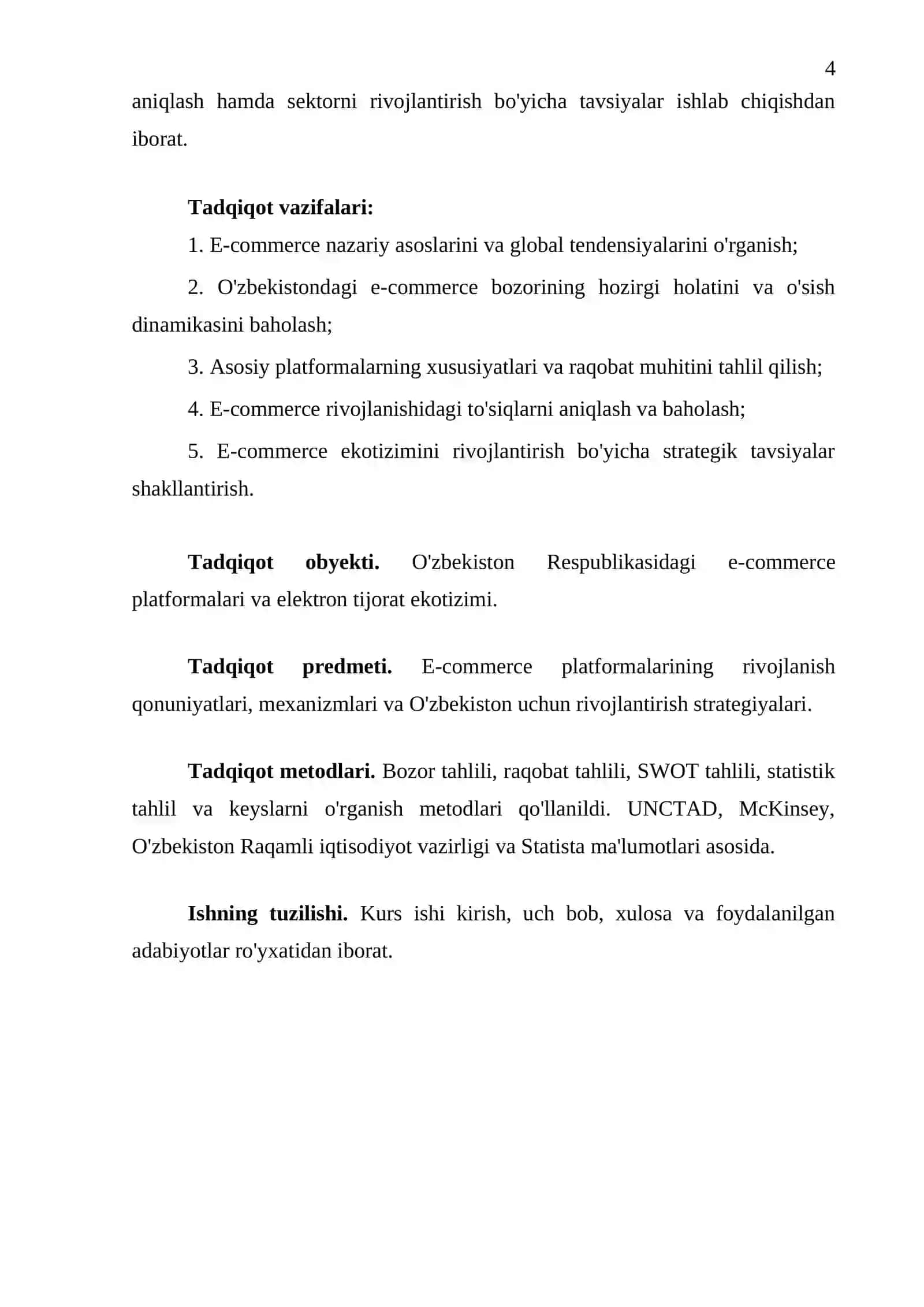 E-commerce platformalarining O'zbekistondagi rivojlanishi 4