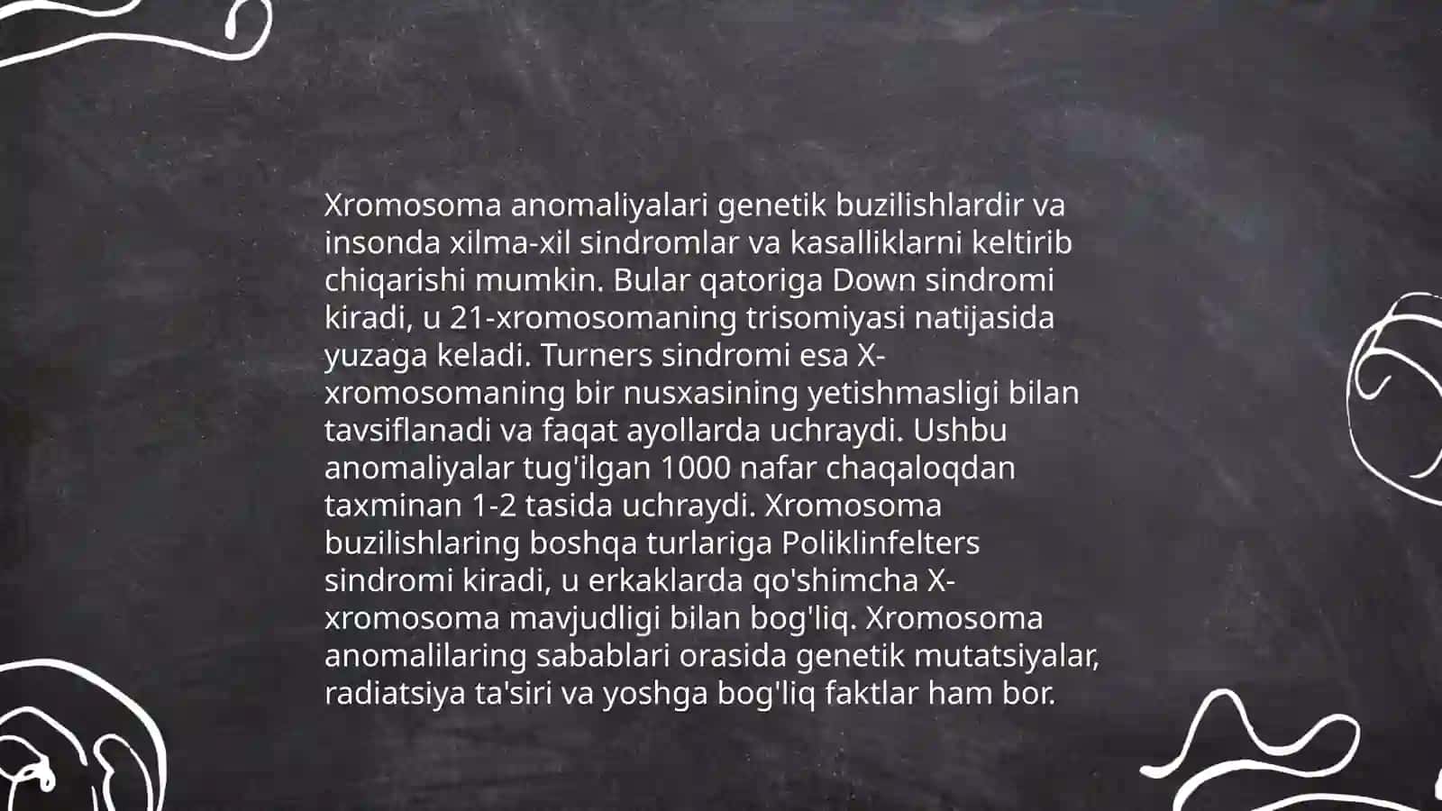 Xromosoma kasalliklari 4