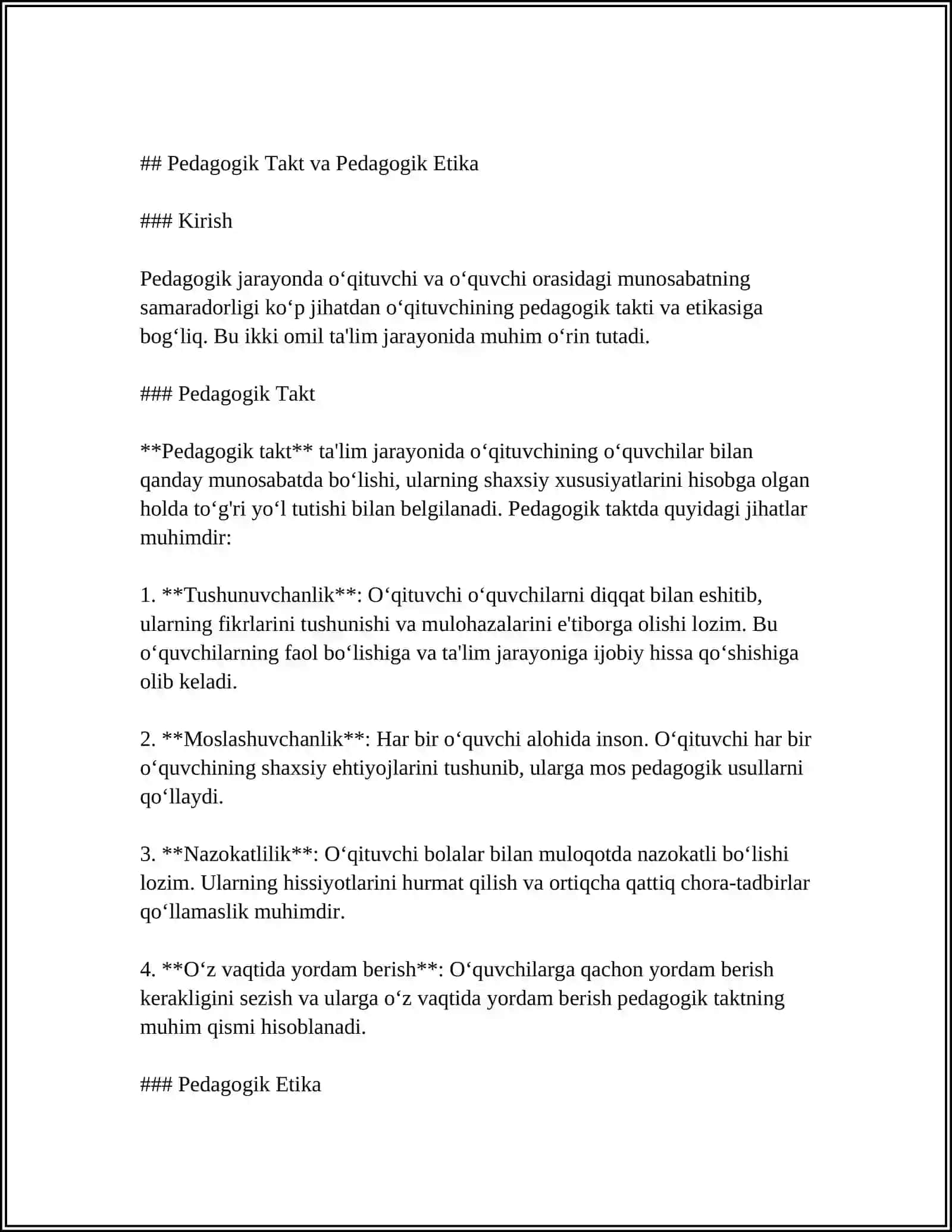 PEDAGOGIK TAKT 4