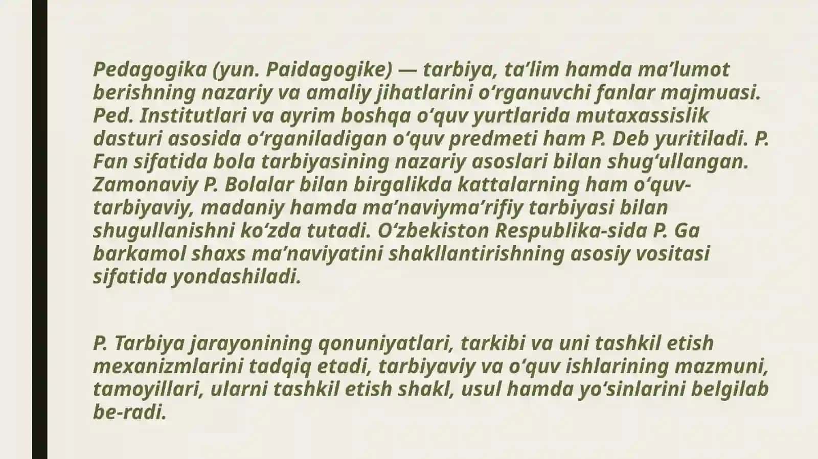 KOMPARATIVISTIK PEDAGOGIKA FANI 4