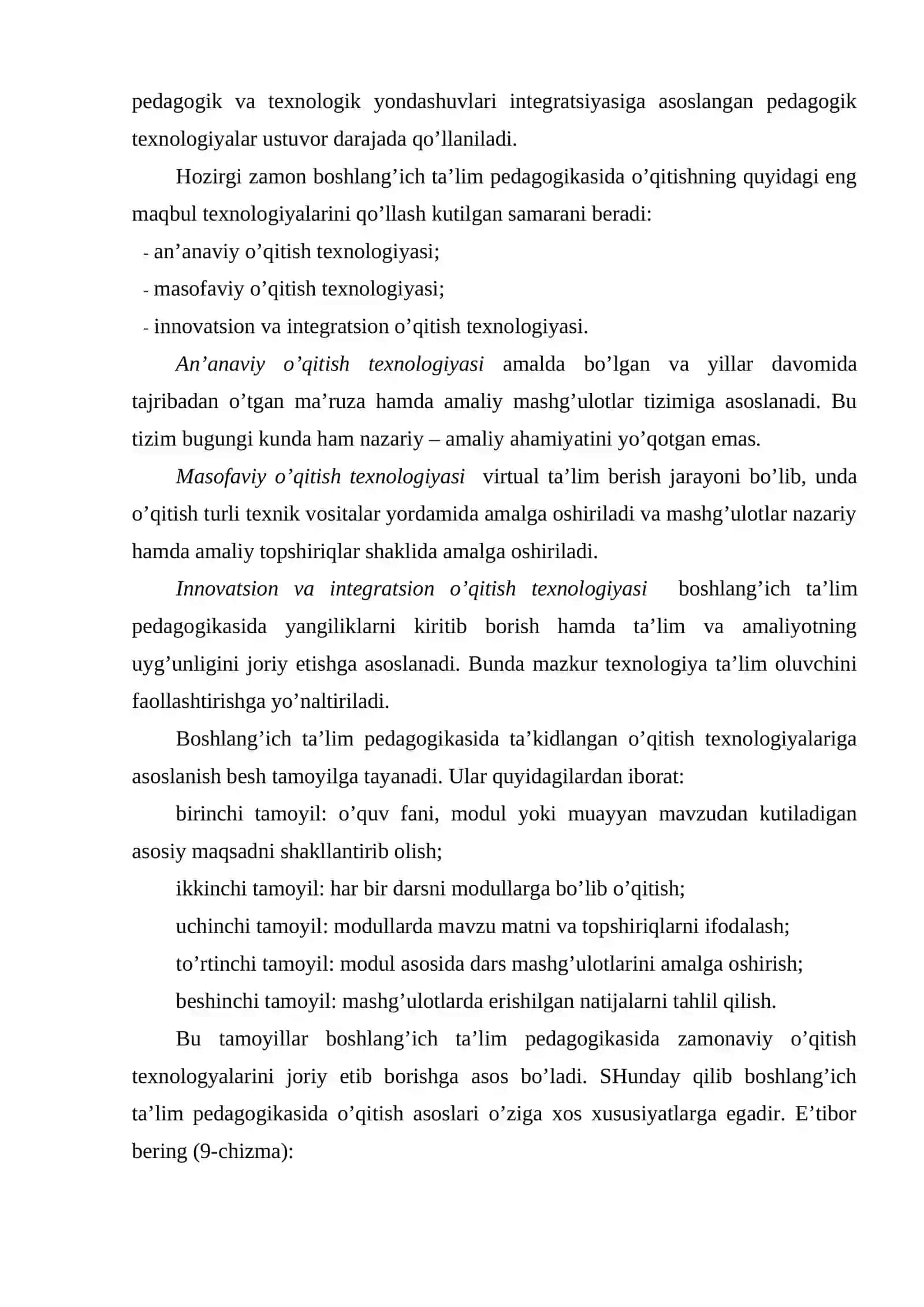 Boshlang’ich ta’lim pedagogikasida o’qitish asoslari 4