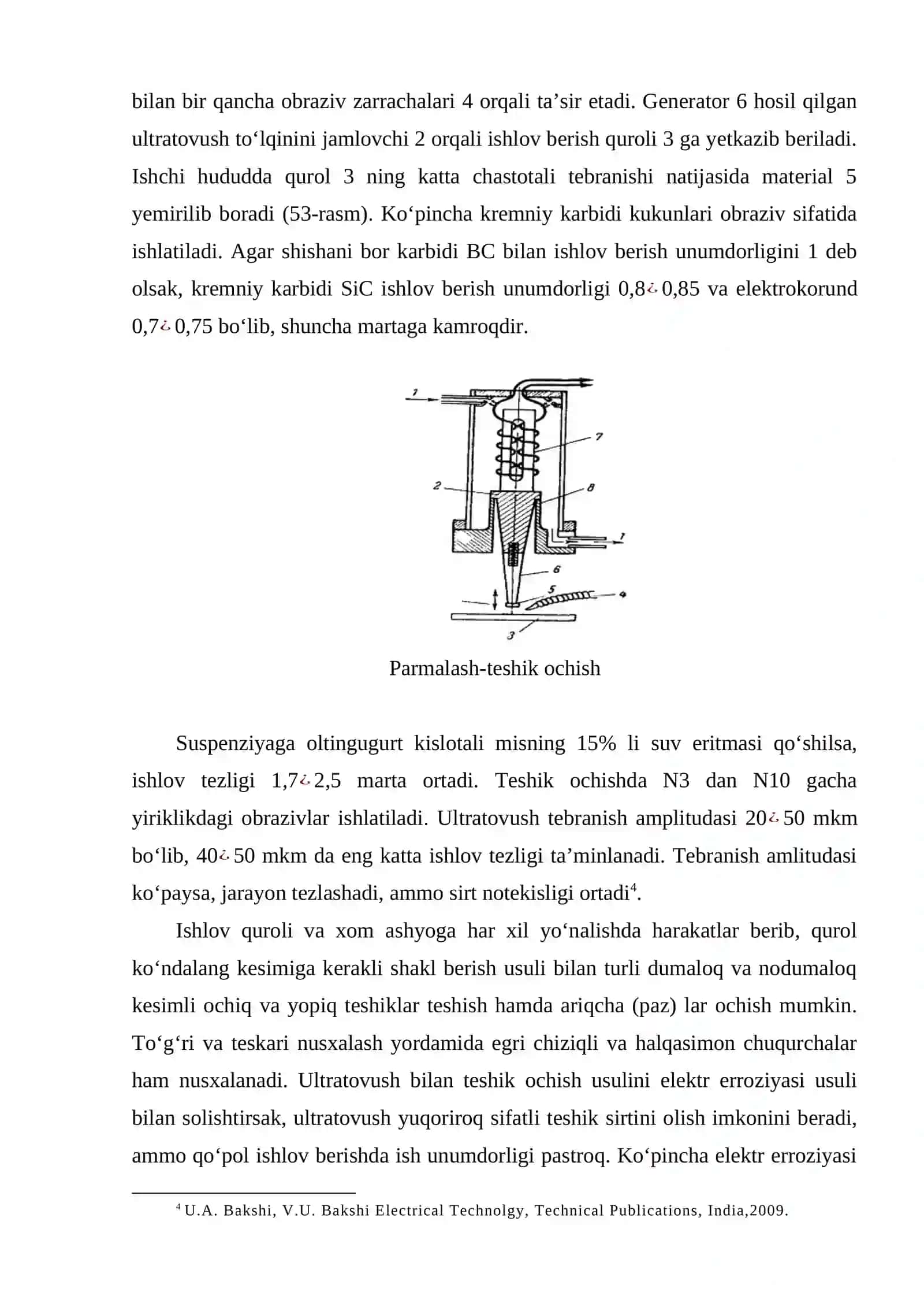 Ultratovush bilan materiallarga ishlov berish 4