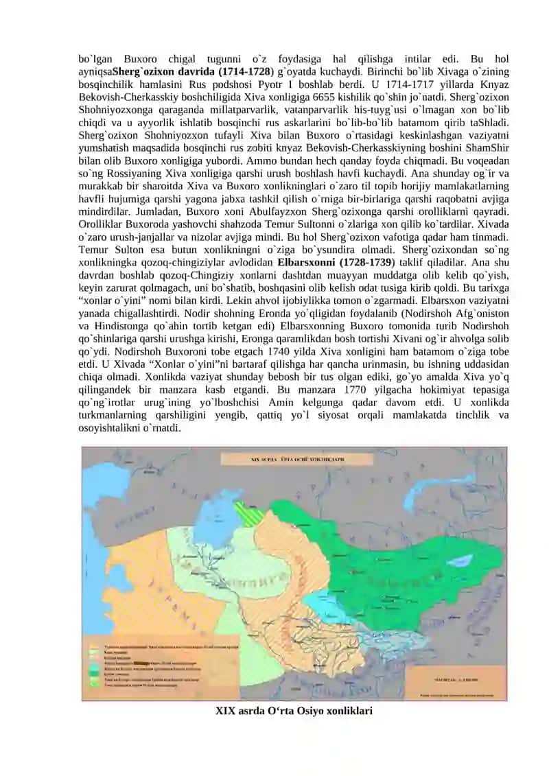 Xiva xonligi (XVI –XIX asrning birinchi yarmi) 4