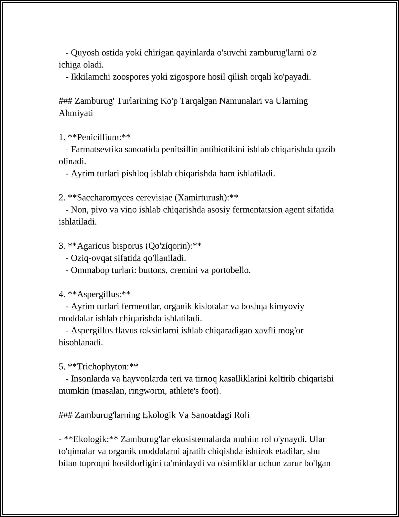 FARMASEVTIKADA ISHLATILADIGAN ZAMBURUG'LAR 4