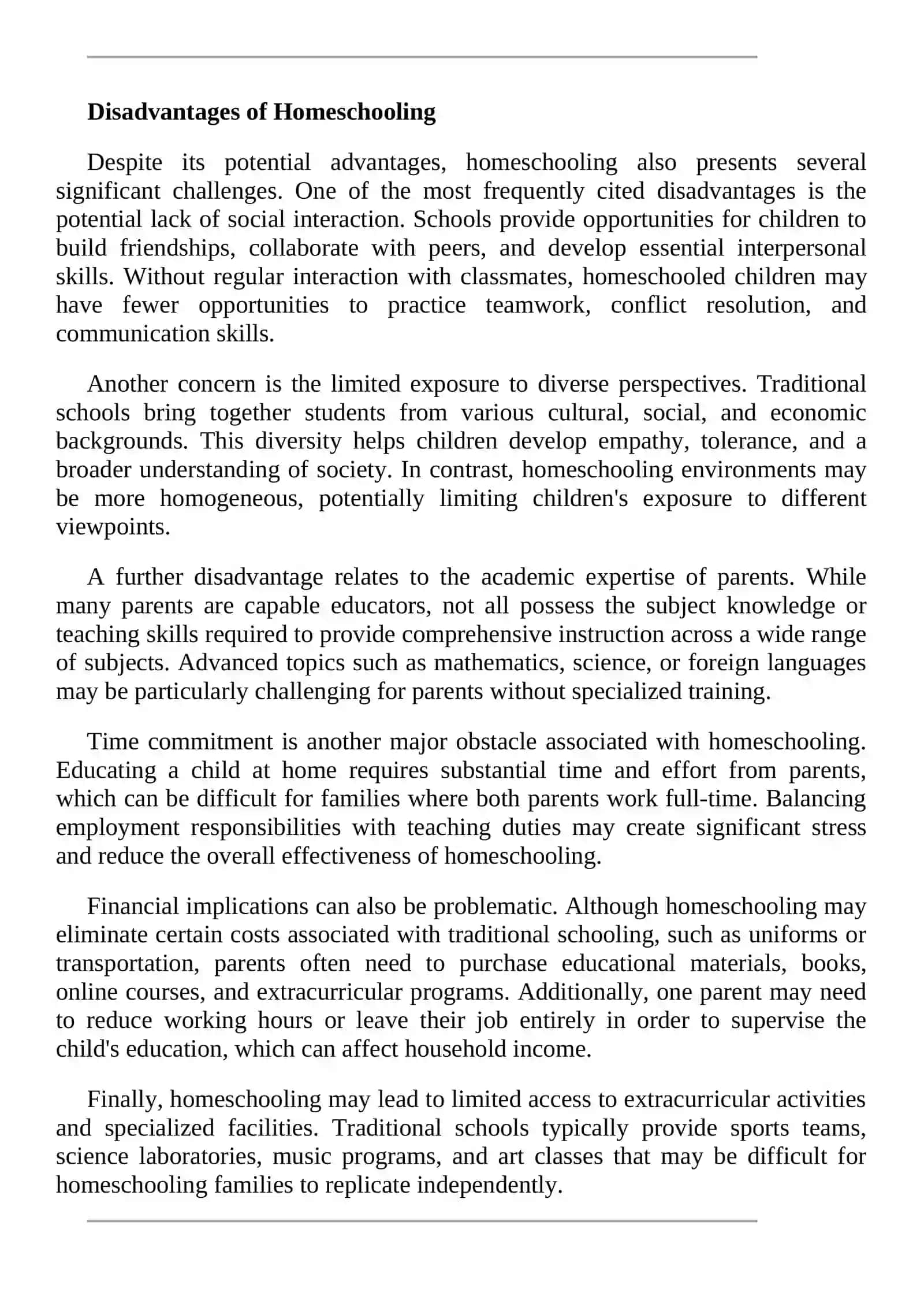 The Rise of Homeschooling: Reasons, Benefits, Challenges, and Possible Solutions 4